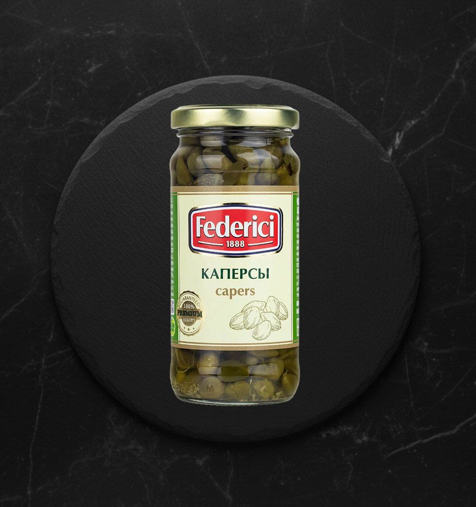 Каперсы FEDERICI 230 гр ст/б Испания