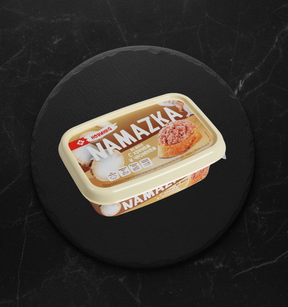 Паштет Мясной Namazka С хреном и чесноком 150г Брест