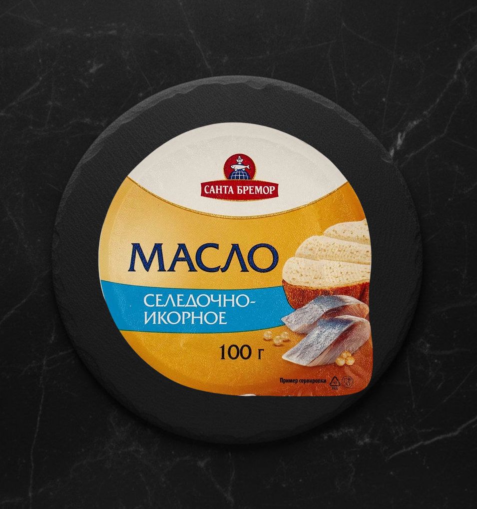 Масло Икорно-селедочное Бутербродное 100 гр Санта Бремор