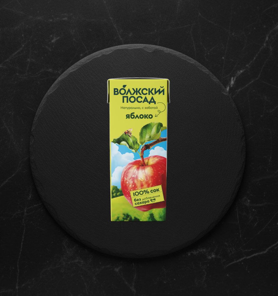 Сок Яблочный 0,2л Волжский посад