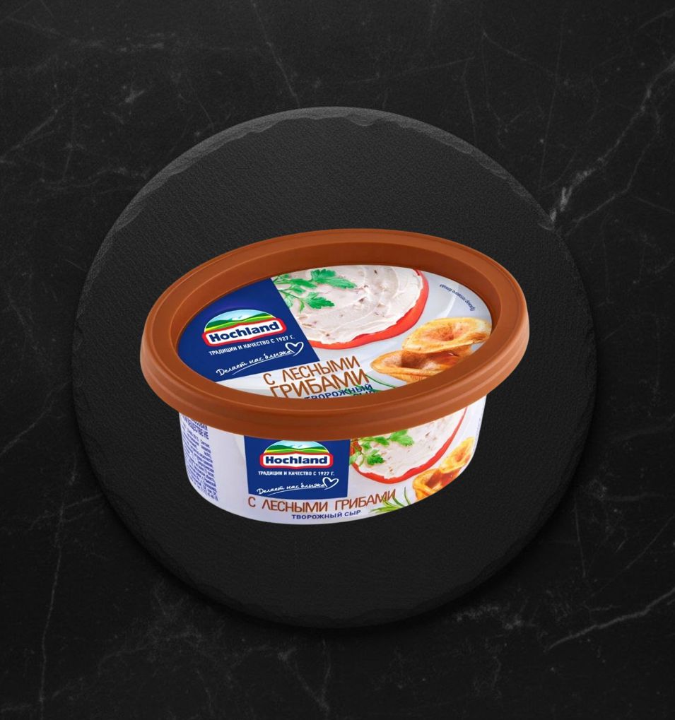 Сыр творож. с лесными грибами ванна 140гр Хохланд
