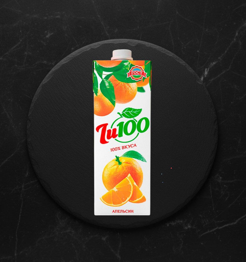 Нектар Zu100 Апельсиновый 1 л
