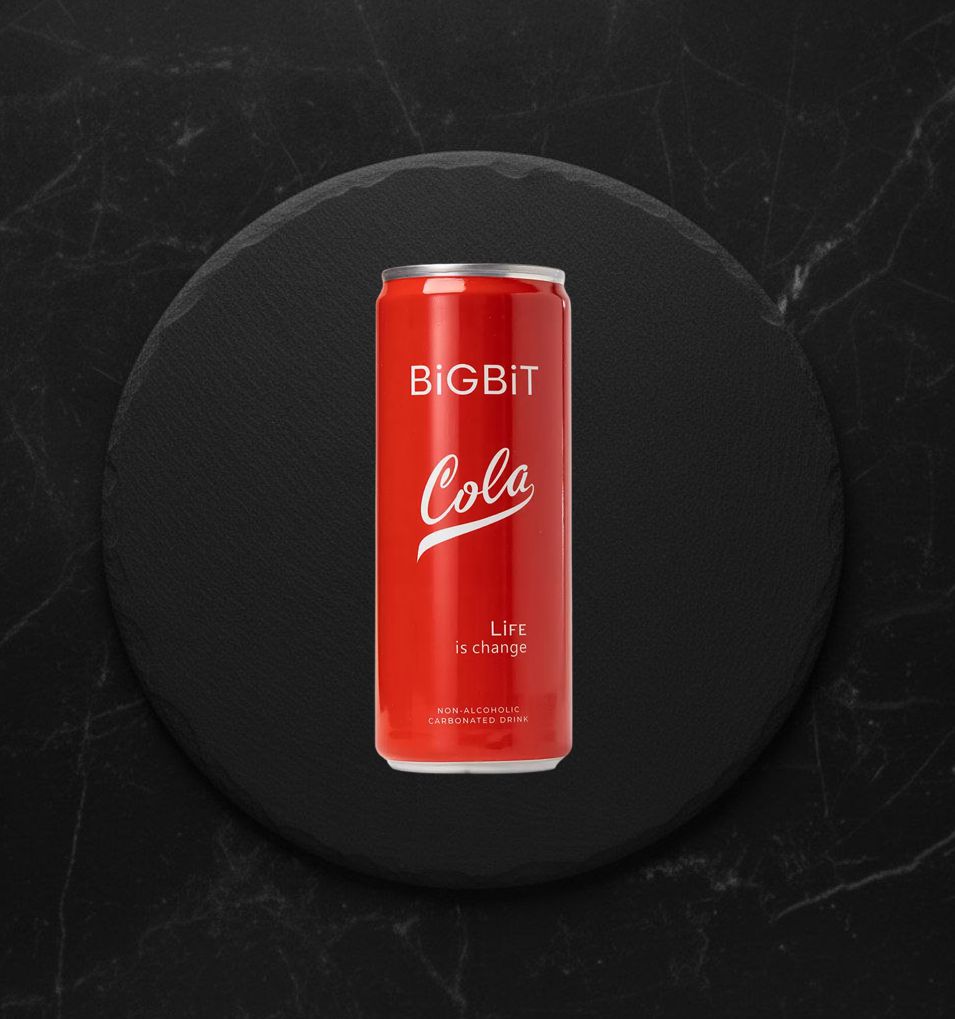 Напиток Газированный б/а BigBit Cola 0,33л Сталком