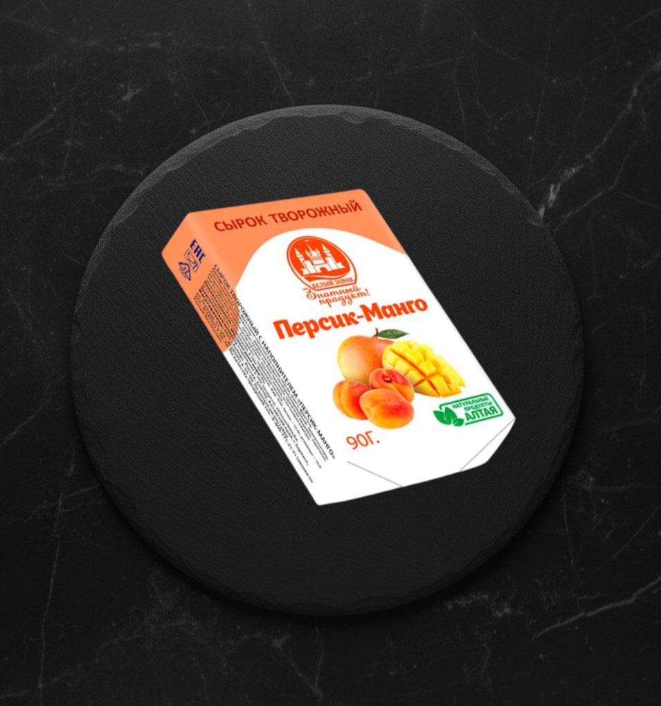 Сырок Творожный Персик-Манго 9% 90г БЗ
