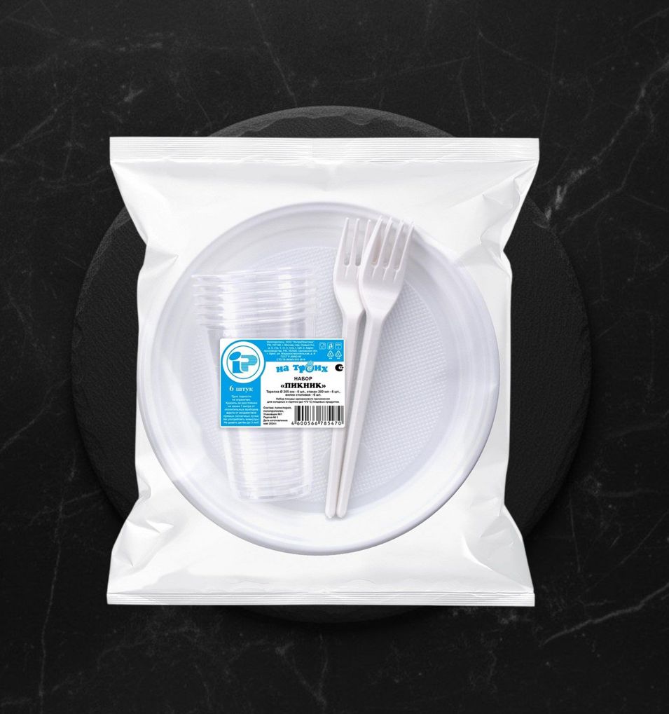 Набор одн. посуды для пикника на 6 персон