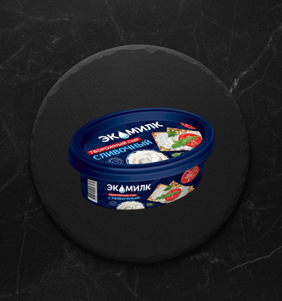 Сыр Творожный 60% 120 г. Экомилк