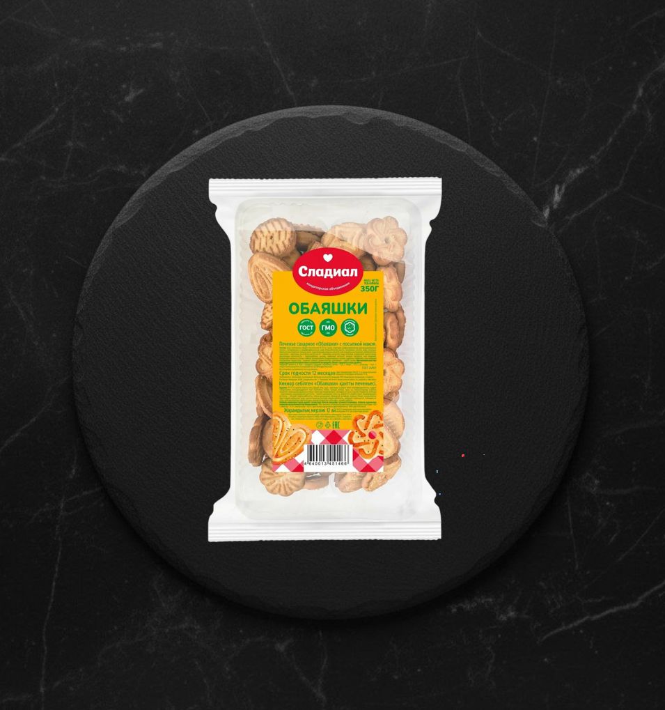 Печенье Сахарное Обаяшки С Сахаром 350 гр