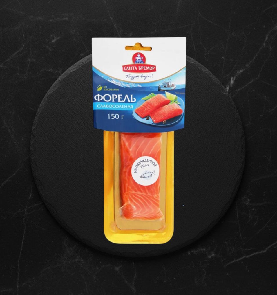 Форель С/с филе-кусок  150 гр ТМ Санта Бремор