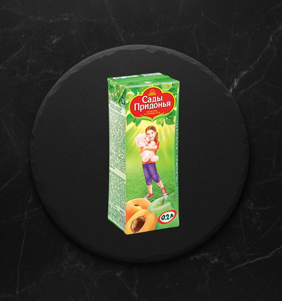 Сок Яблоко-Абрикос с мякотью 0,2л Сады Придонья