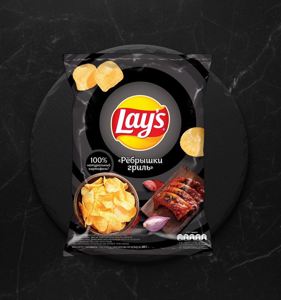 Чипсы Lays Ребрышки гриль 140г