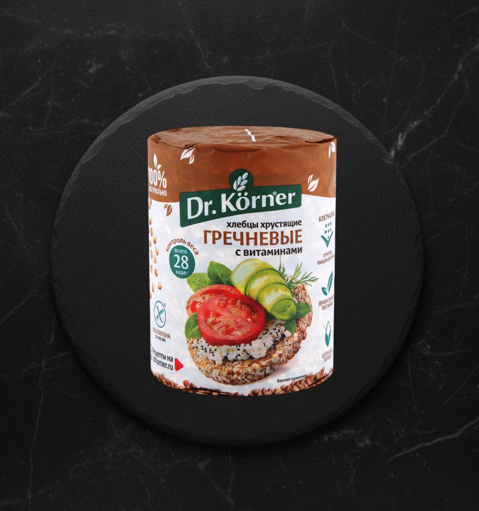 Хлебцы Гречневые с витаминами  Dr. Korner  100 гр