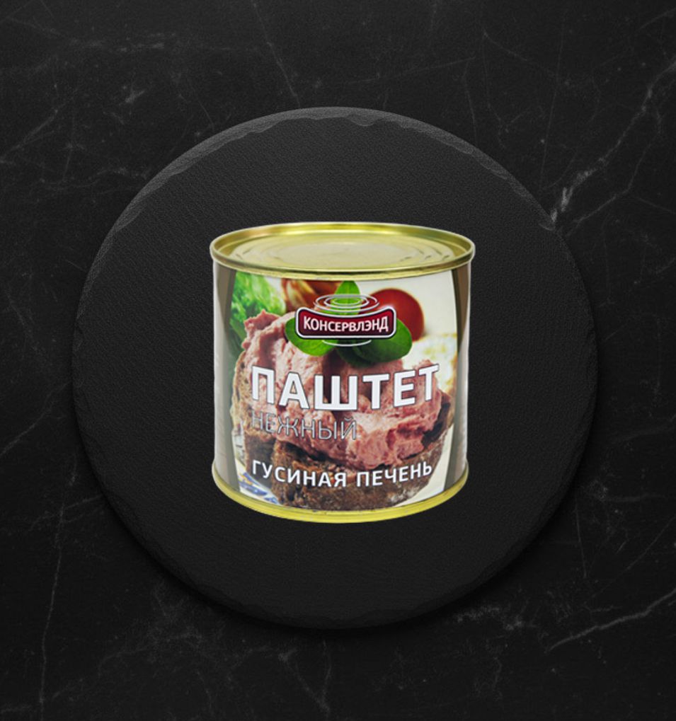 Паштет нежный с гусиной печенью КОНСЕРВЛЭНД 240 г.