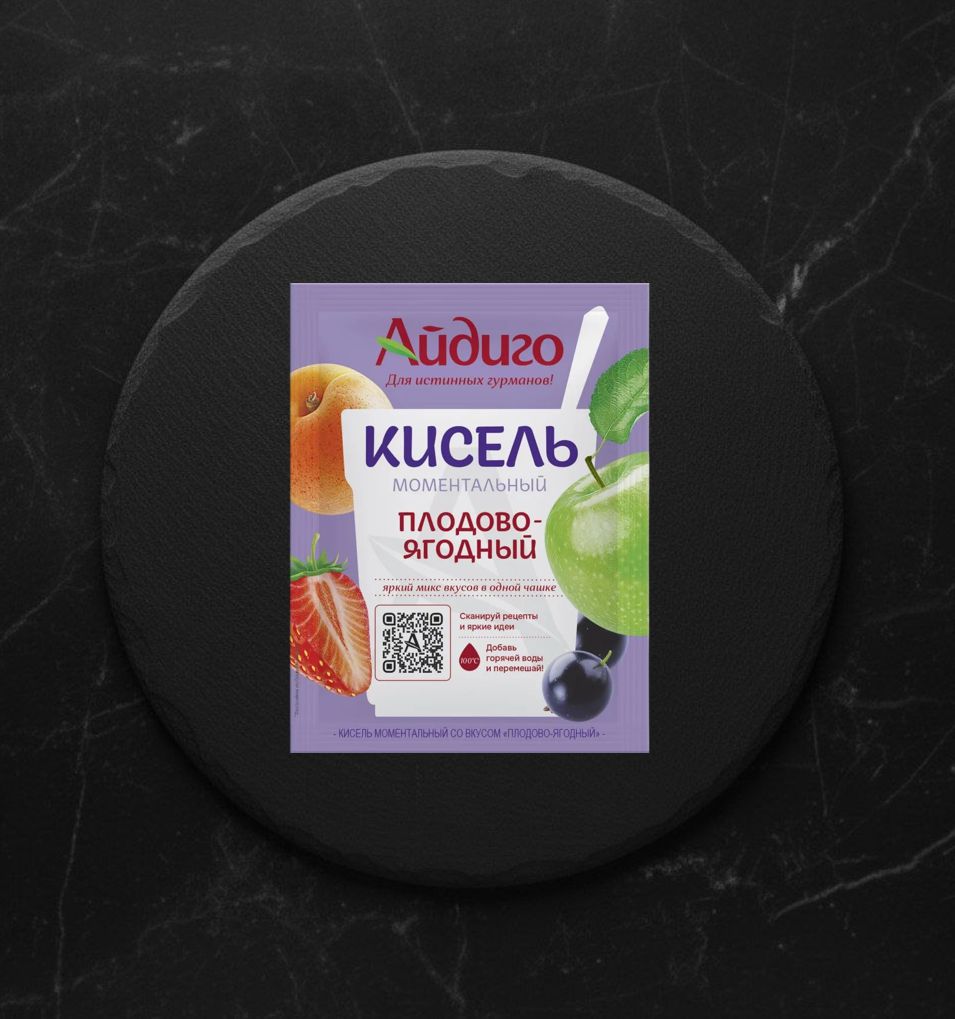 Кисель моментальный плодово-ягодный 30 г. Айдиго 20/20
