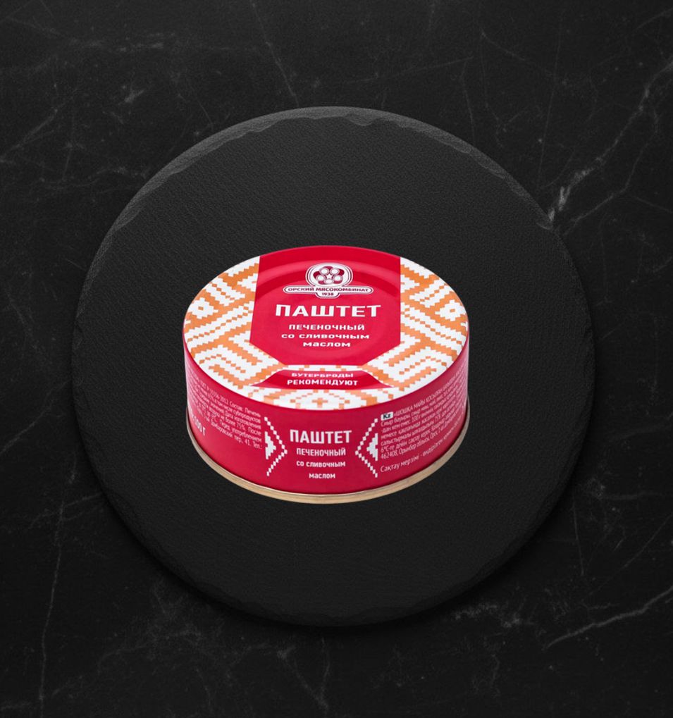 Паштет Печёночный Со Сливочным Маслом Орский м/к 100 г.