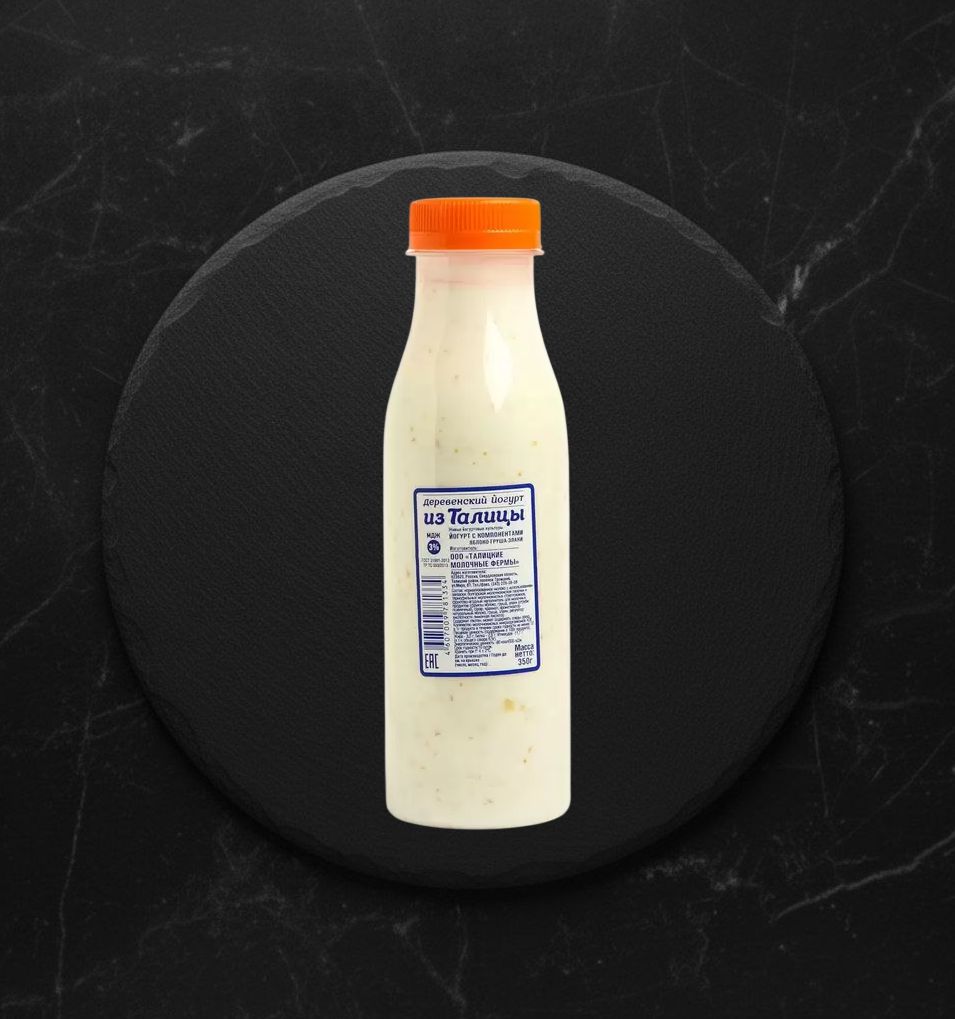 Йогурт питьев Из Талицы ябл-груш-злаки 3% бут 350г