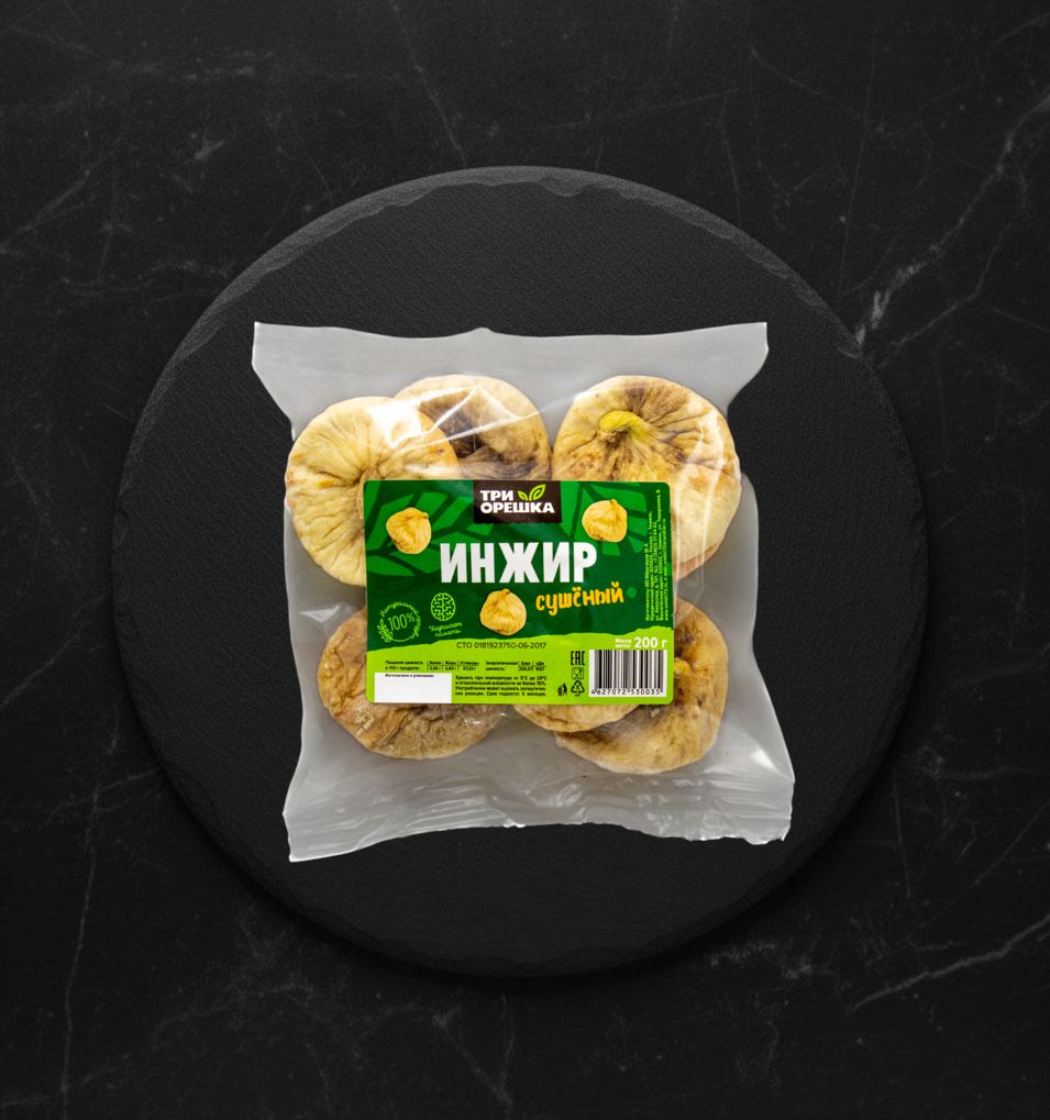Инжир сушеный 200г Три Орешка
