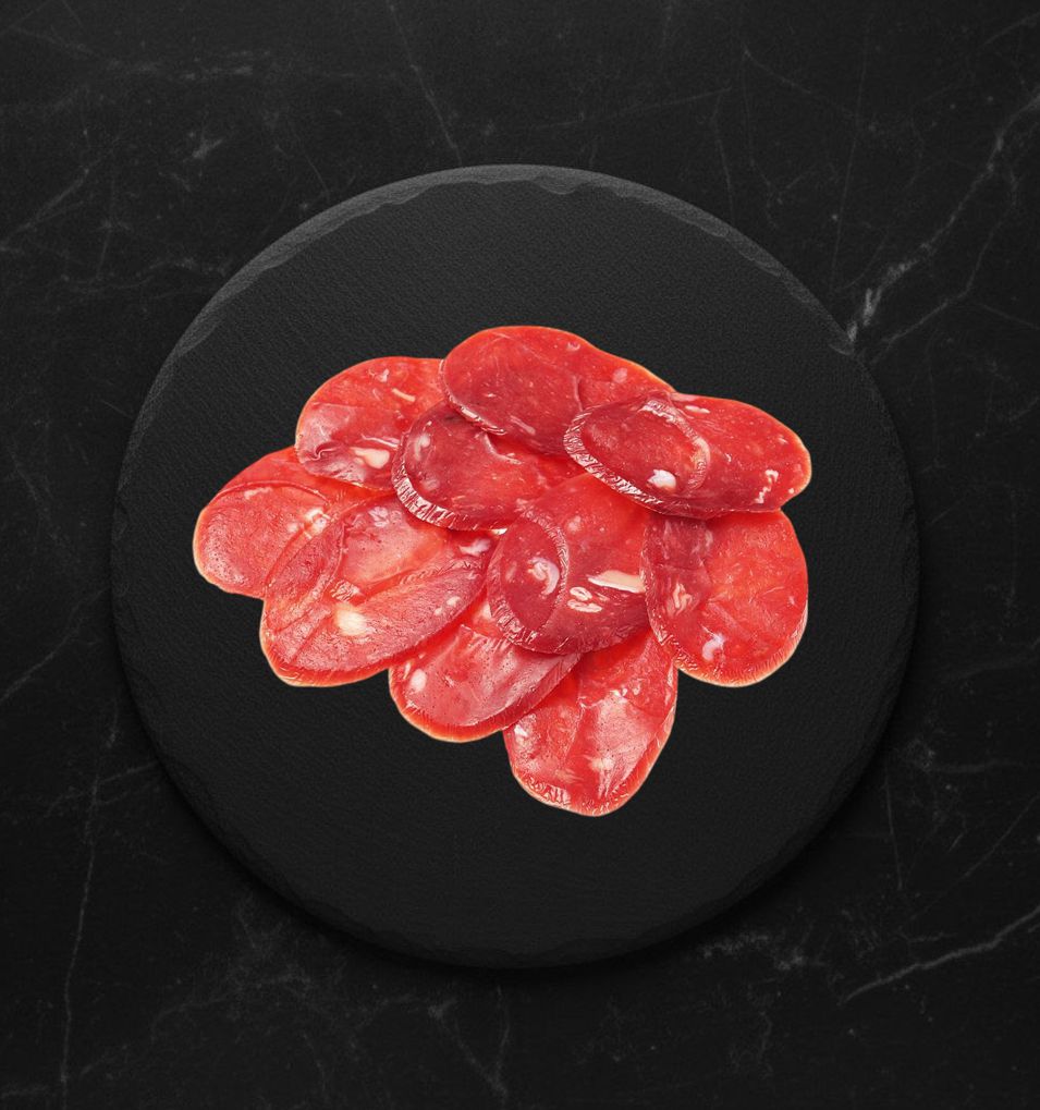 Колбаса сыровяленая из косули 75г нарезка