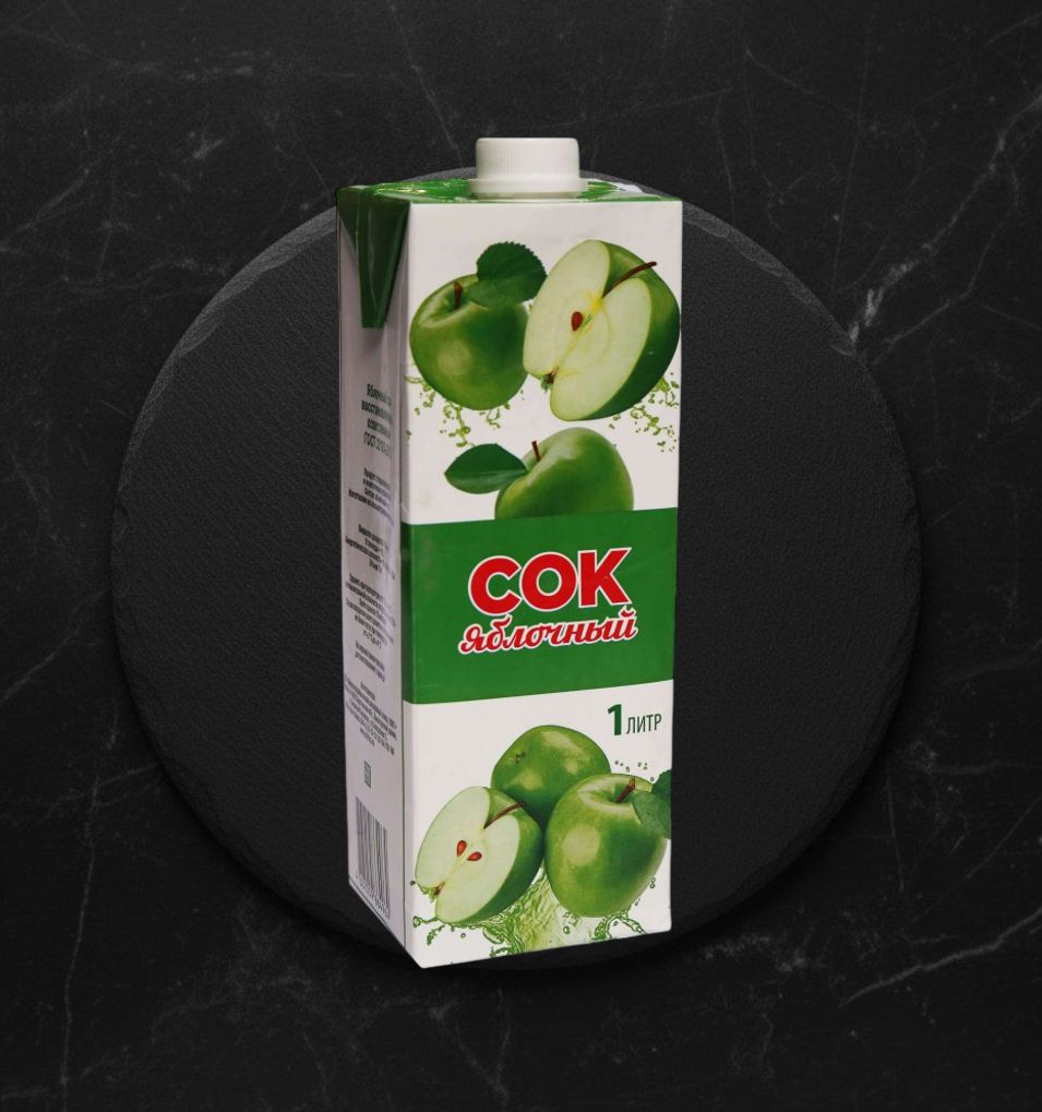 Сок Яблочный осв ГОСТ 1 л Тетрапак