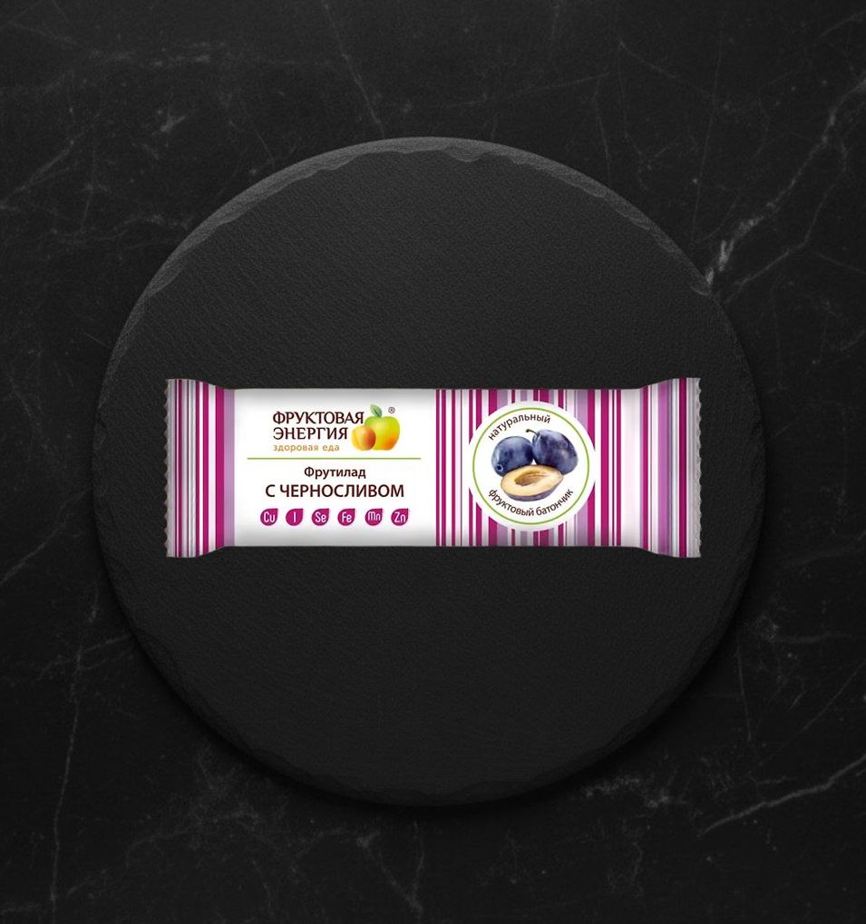 Фруктовый Батончик неглазированный с Черносливом 30г БАД