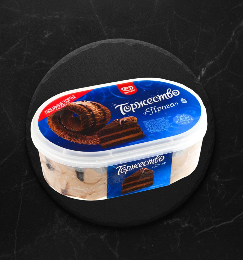 Мороженое ТOРЖЕСТВО ПРАГА 420гр контейнер