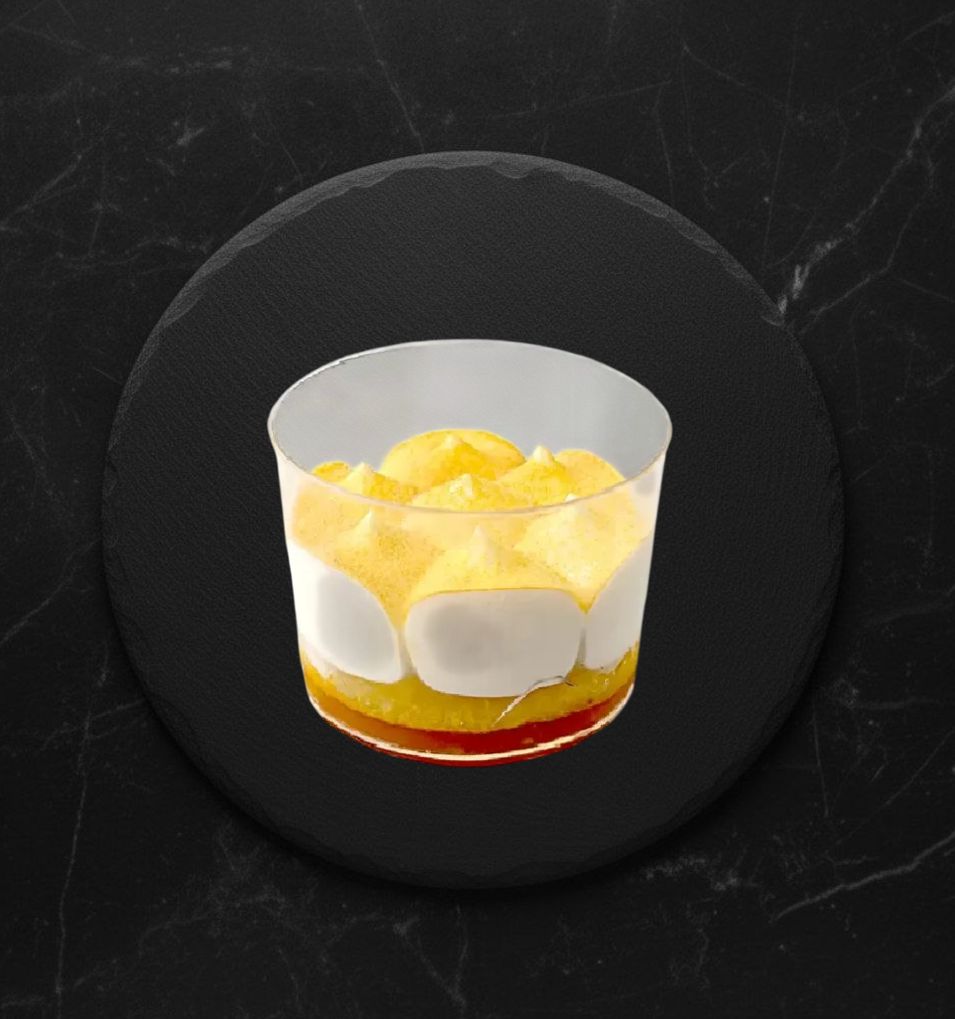 Пирожное в креманке Манго-маракуйя Кристоф 90гр