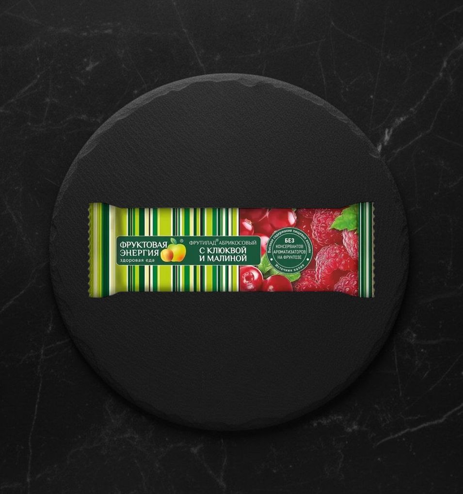 Фруктовый Батончик неглазированный "Фрутилад с Клюквой и Малиной" 30г