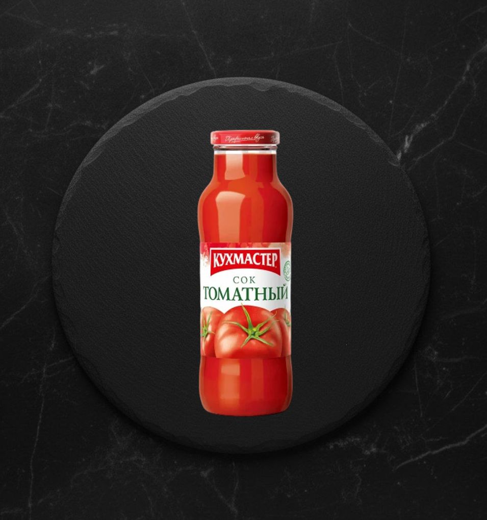 Кухмастер Сок Томатный с мякотью 0,68л