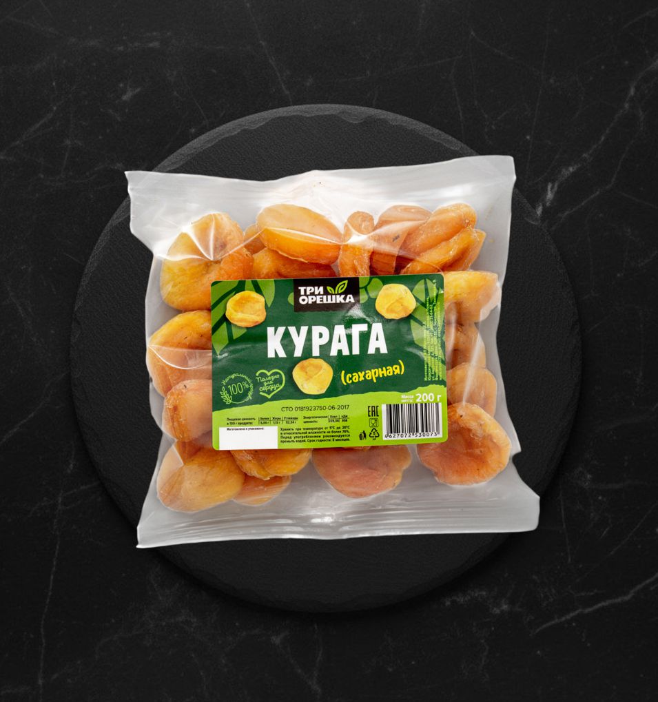 Курага сахарная 200г Три Орешка
