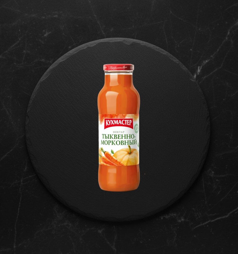 Кухмастер Нектар тыквенно-морковный с мякотью 0,68л