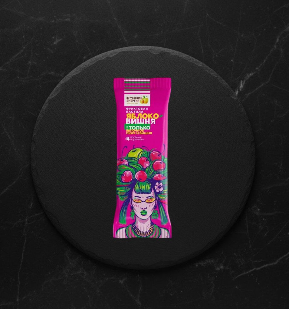 Фруктовая Пастила Яблочная с Вишней Фрутилад 30г