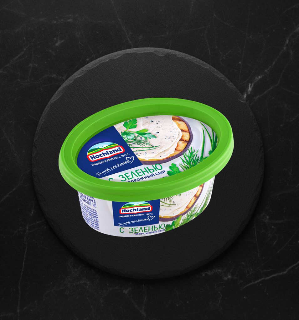 Сыр творож. с зеленью ванна 140гр Хохланд