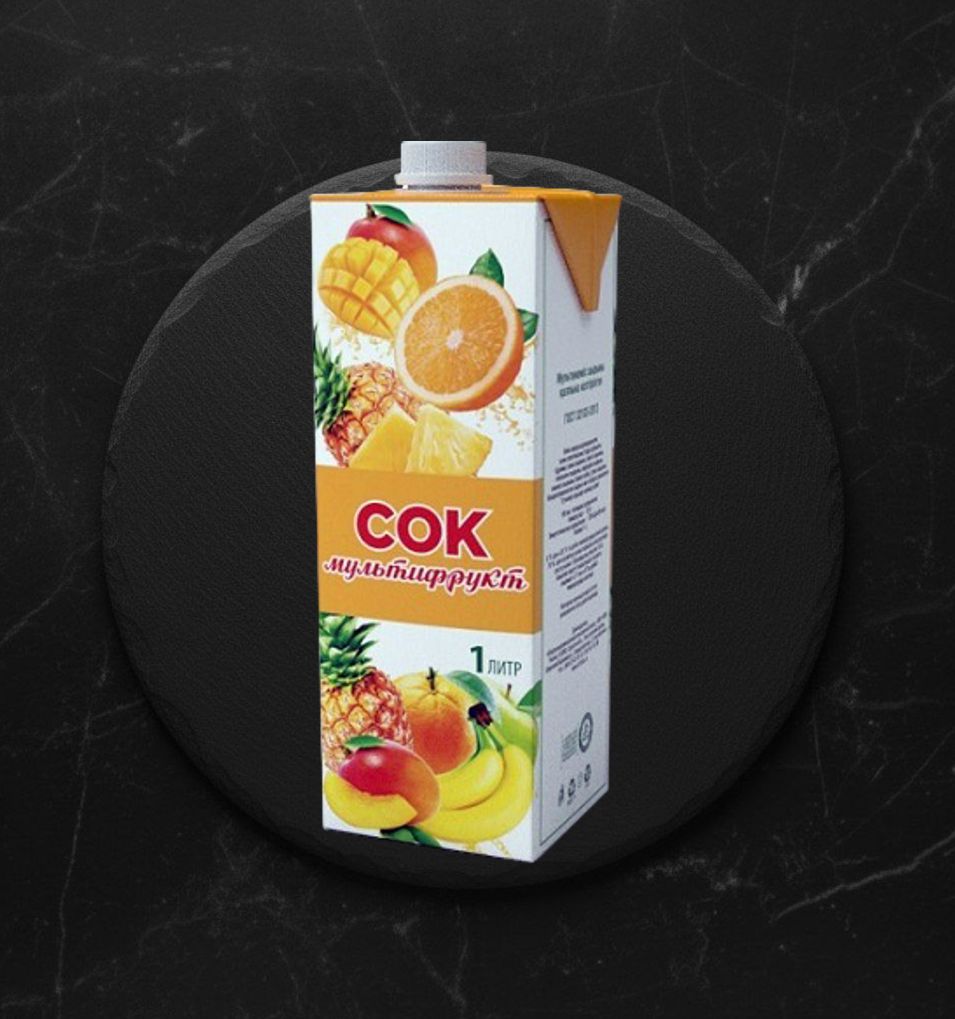 Сок Мультифрукт ГОСТ 1 л Тетрапак