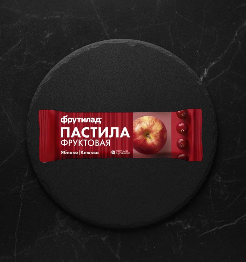Фруктовая Пастила Яблочная с Клюквой Фрутилад 30г
