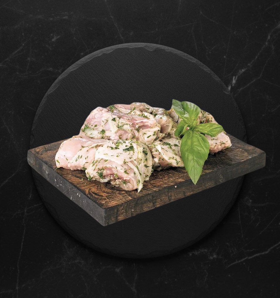 Шашлык Из Курицы в Чесночном с Травами Маринаде