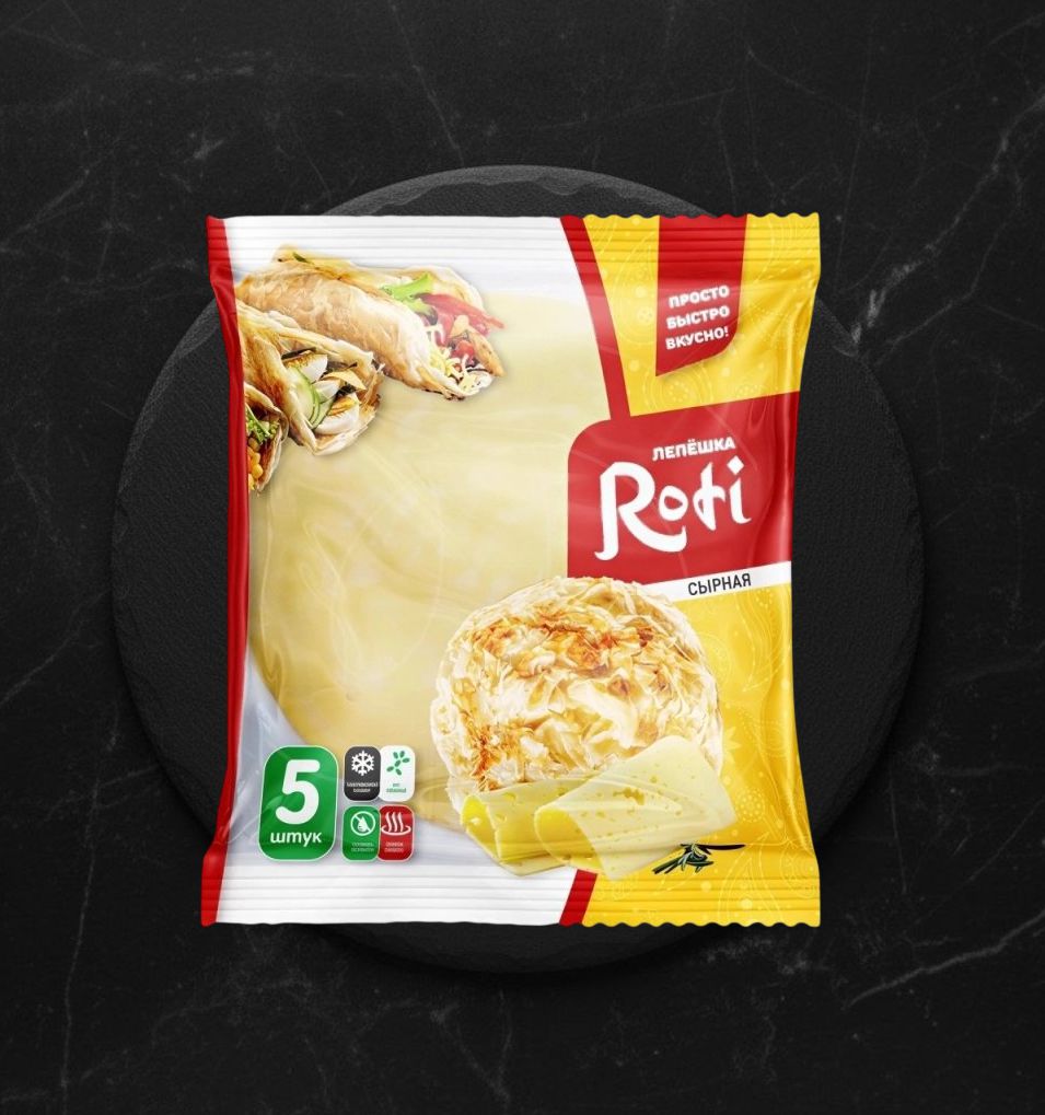 Лепешка Roti с сыром 450г