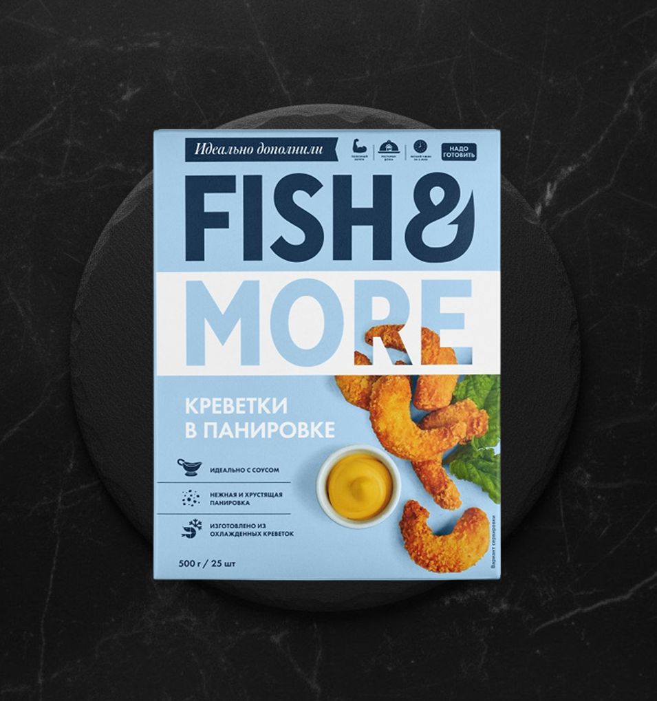 Креветка Очищенная В Панировке 500 гр Fish&More