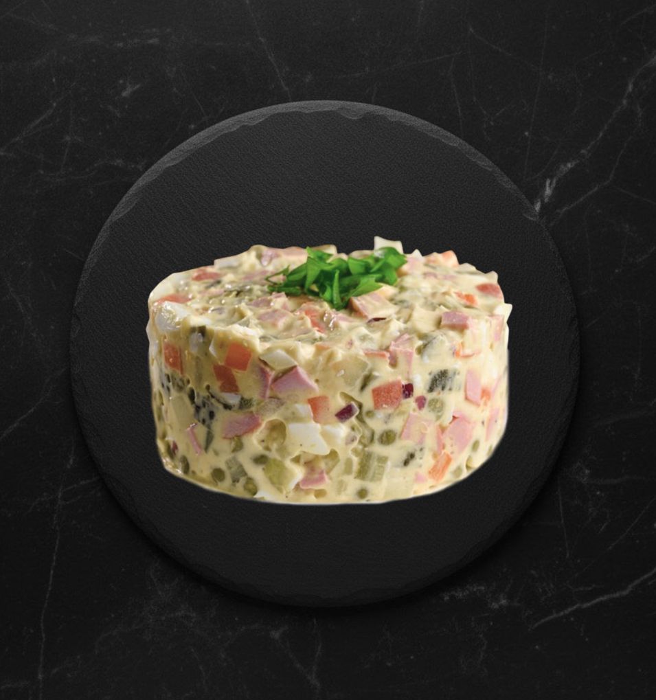 Салат Оливье с Колбасой Мясной центр