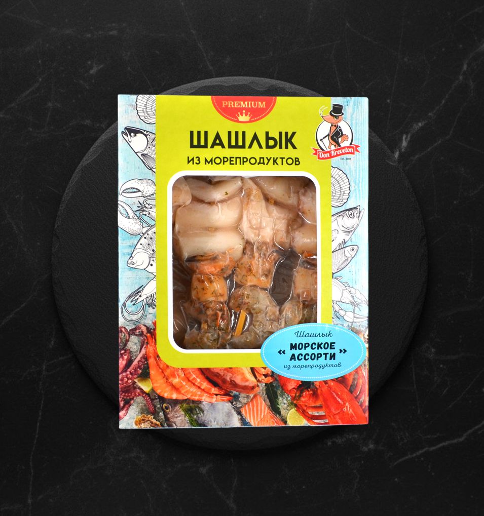 Шашлык из морепродуктов Морское ассорти 300гр