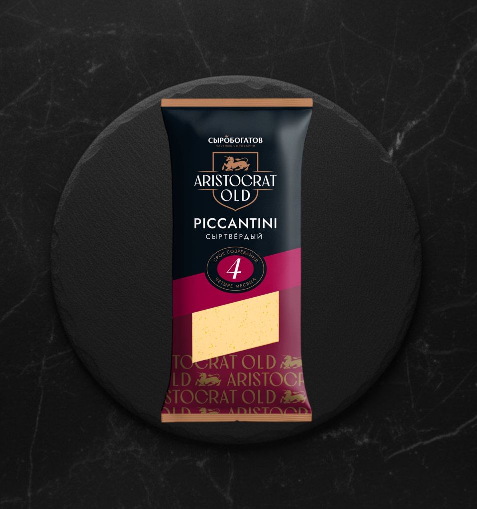 Сыр твердый Aristoсrat Old Пикантини 45% 160г брус/фл
