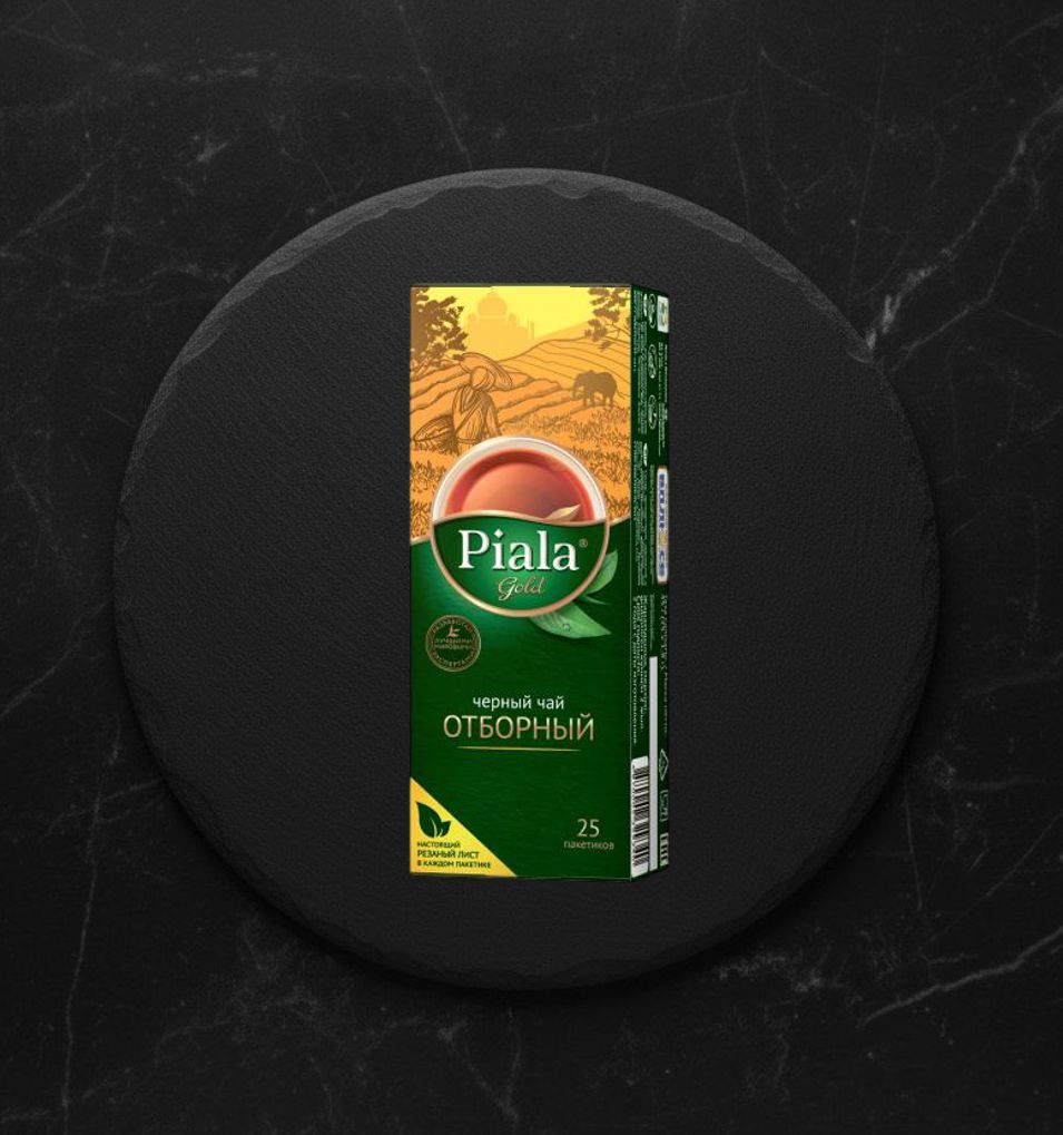 Чай ПИАЛА GOLD Отборный черный 25п*1,8г