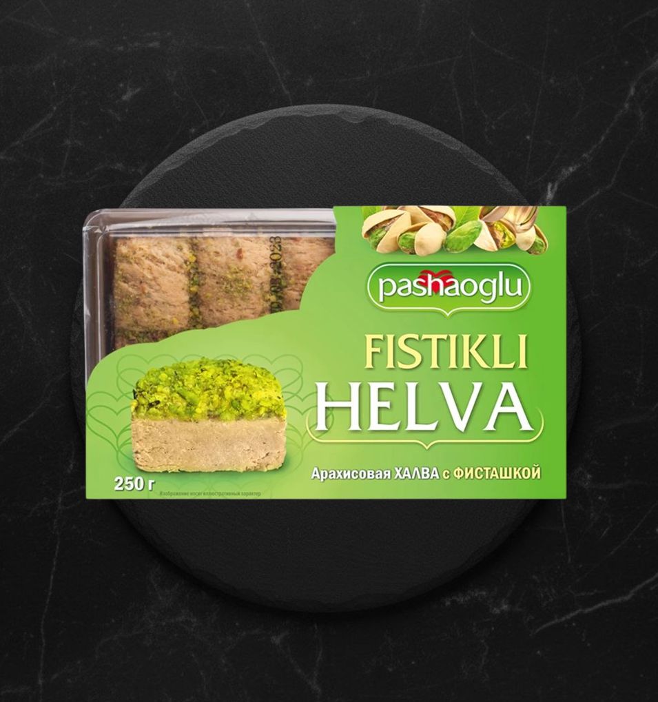Халва Pashaoglu 250г Арахисовая с фисташкой