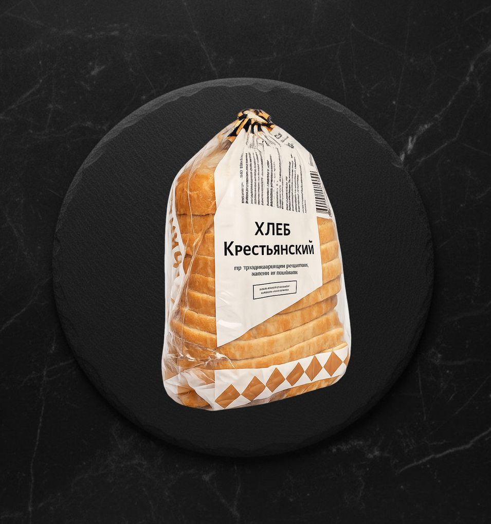 Хлеб Крестьянский фор. 1с 0,500 Нарезка