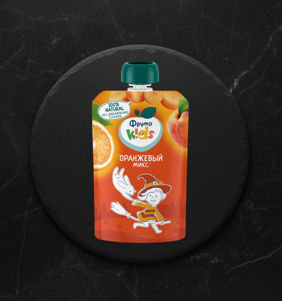 Д/пюре фруктовое ФрутоKIDS Оранжевый Микс 90г