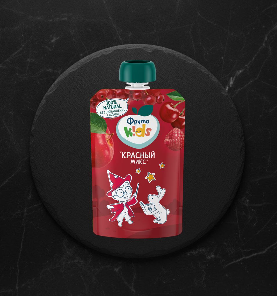 Д/пюре фруктовое ФрутоKIDS Красный Микс 90г