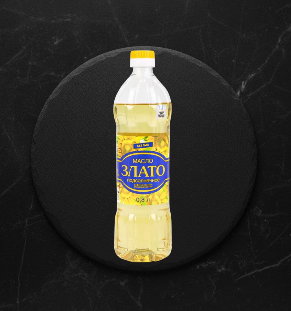 Масло Подсолнечное Злато рафинированное 0,8л