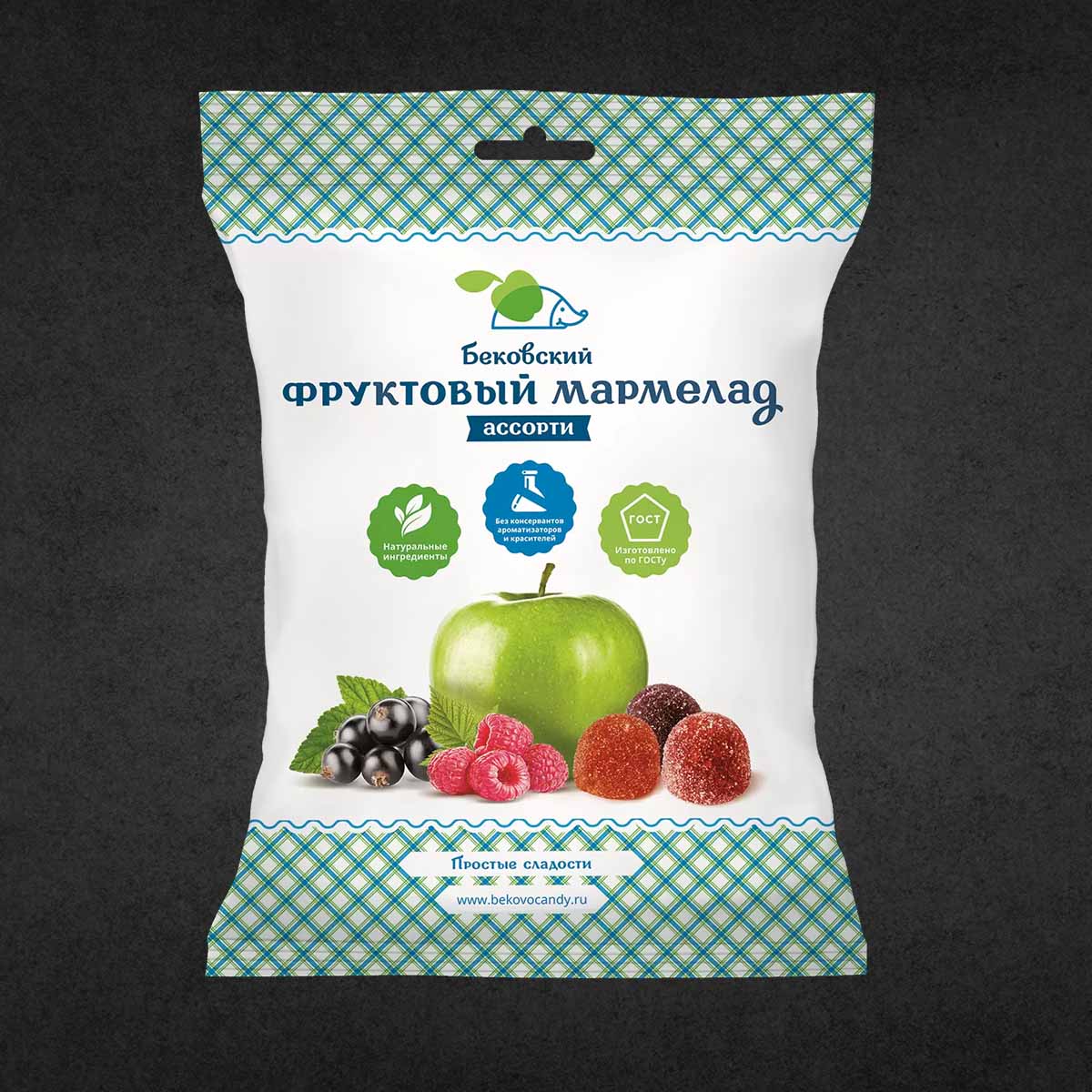 Мармелад Ассорти Фруктовый 250г Бековский