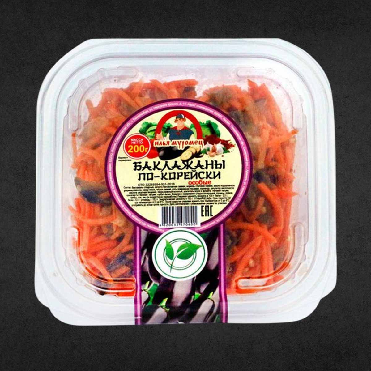 Баклажаны По-корейски 200 гр  Илья Муромец