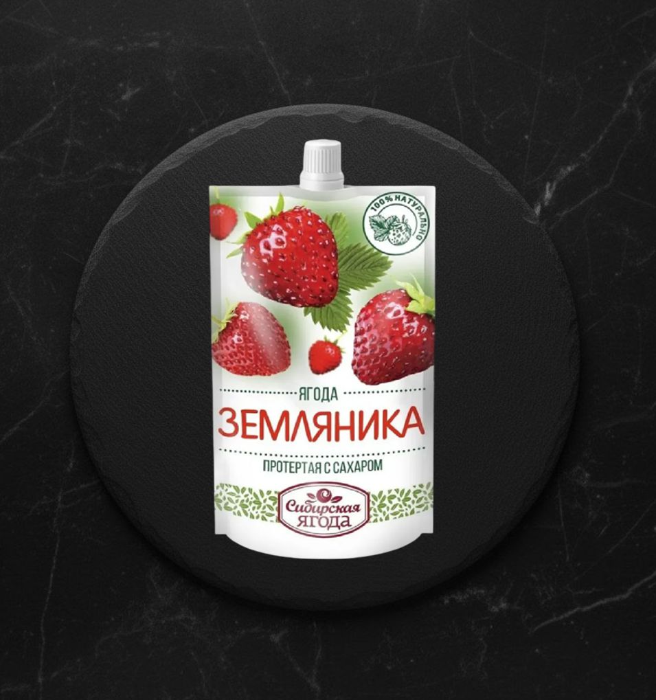 Земляника протертая с сахаром САВА д/п 280г