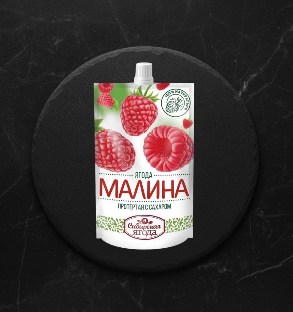 Малина протертая с сахаром САВА д/п 280г