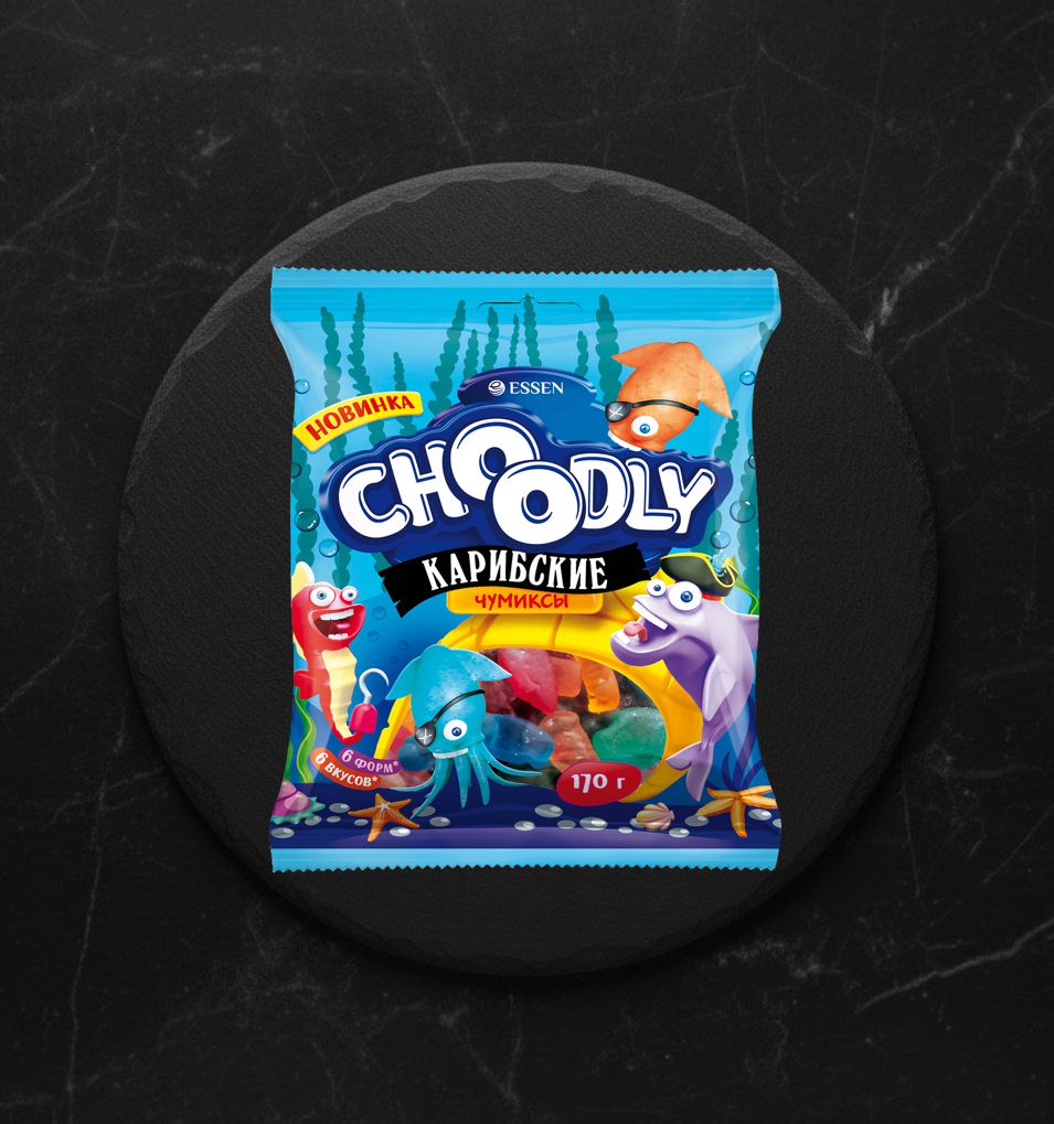 Мармелад Жевательный CHOODLY Карибские Чумиксы 170гр